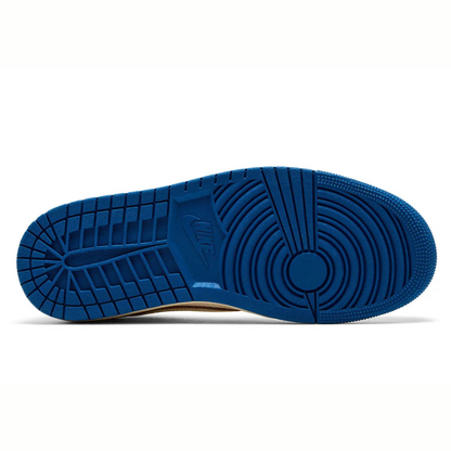 Air jordan 1 low fragment x travis scott sail military blue