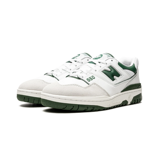 New balance 550 white and green