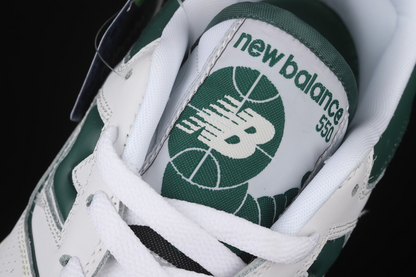 New balance 550 white and green