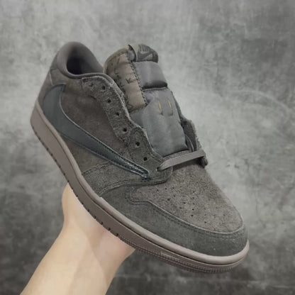 Air jordan 1 low og sp x travis scott velvet brown
